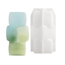 Moule en Silicone pour Vase à fleurs en forme de bloc