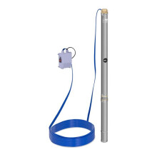 Pompe immergee pompe de puits submersible refoulement 3 800 L/h 750 Watts acier inoxydable