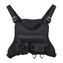 Running Chest Bag Hiking Chest Pack Lightweight Vest With Phone Holder Pouch For Camping Hunting Gym Cycling Outdoor