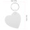 40Pcs Sublimation Blank Keychains White DIY Durable Metal Material 11