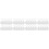 40Pcs Sublimation Blank Keychains White DIY Durable Metal Material 6