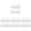 40Pcs Sublimation Blank Keychains White DIY Durable Metal Material 4