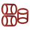 15Pcs Red Silicone Rings for Ice Cream Makers Pure 3