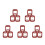 15Pcs Red Silicone Rings for Ice Cream Makers Pure 4