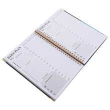4Stk Klassisches Spiralnotizbuch Schwarz Robustes Für