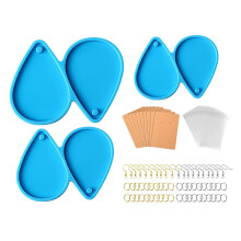 4Sets Silikon Schmuckformen Für Ohrringe DIY Anhänger Basteln