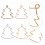 80Stk DIY Schmuck Epoxy Legierung Set 11