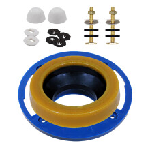3Sets Wc-Dichtungsring Set Mit Flansch, , Für Bad Und