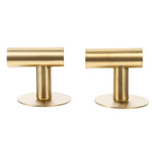 10Stk Robuste Wandhaken Gold Für Bad Handtücher Mäntel