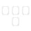 4Pcs White Tpu Watch Bumper Case Soft Protective Shell Full Coverage 7