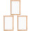 3Sets Papier Frame Beige Voor DIY Met Duurzaam Papierpulp 4