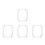 4Pcs White Tpu Watch Bumper Case Soft Protective Shell Full Coverage 6
