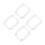 4Pcs White Tpu Watch Bumper Case Soft Protective Shell Full Coverage 9