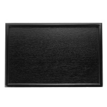 3Stk Schwarze Holz Servierplatte Für Und Küchenbedarf