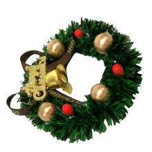 2Stk Weihnachtskranz Grün Puppenhaus Kunststoff