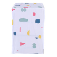 Dustproof Washing Machine Case Easy To Clean Decorative Patterns Multifunction Protection 3 Sides Covered Zipped Closure For Top Load Washer Dryer