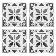 Elegante woondecoratie, herbruikbare sjablonen voor doe-het-zelfprojecten, waterdichte en verwijderbare tegelstickers, oliebestendige zelfklevende
