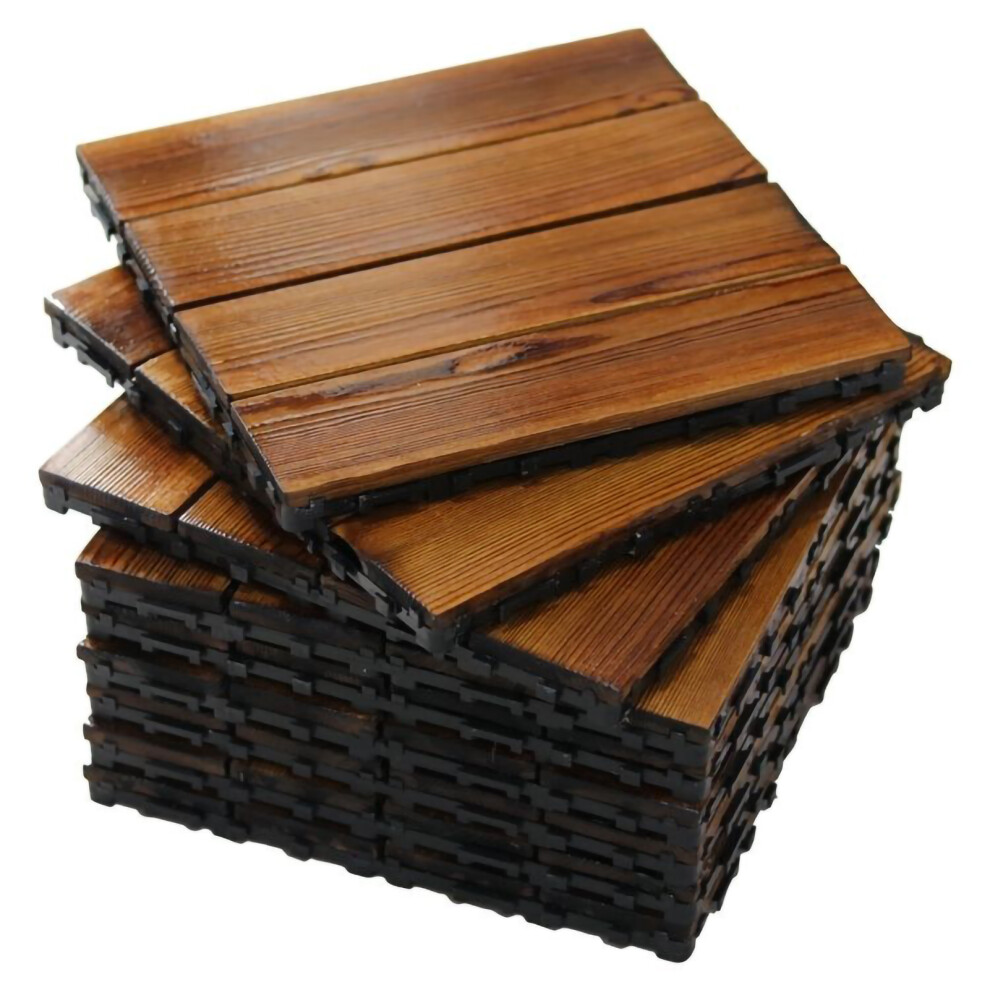 Sustainable Solid Wood Flooring Tiles, Versatile Indoor Outdoor Tiles For Patio Deck, Porch Pavers, Backyard Decking, Garden Pathways, Pool Side Decks 9775230016817