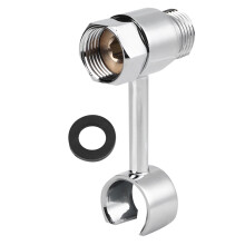 Drehbarer Bidet-Sprühkopfhalter aus hochwertigem Kunststoff mit galvanisierter Oberfläche. Langlebige, wandfreie Montage für Handbrausen. Flexible