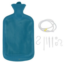 Mehrzweck-Einlaufset mit wiederverwendbarer Wärmflasche aus hochwertigem Gummi für die tägliche Intimdusche und Hygiene. Leicht zu reinigendes