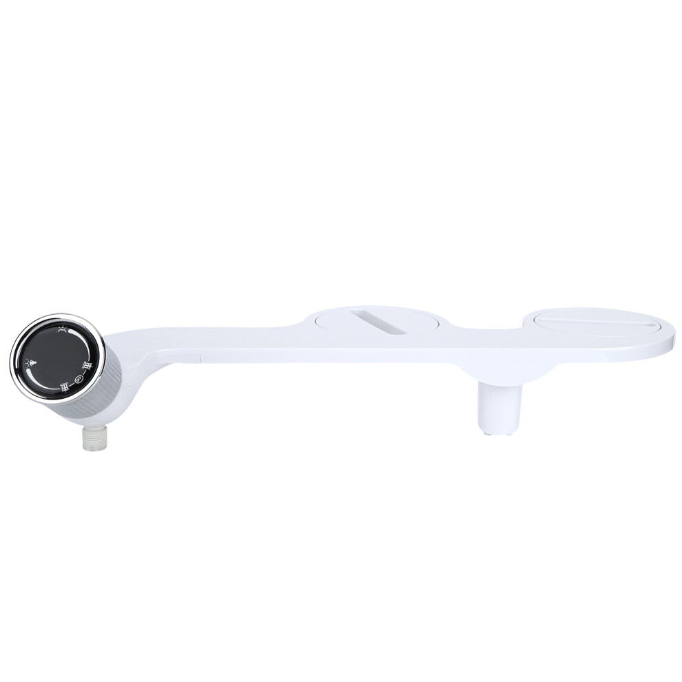 G1/2In Thread Non-Electric Toilet Bidet Seat White 40X24cm 8181379627851