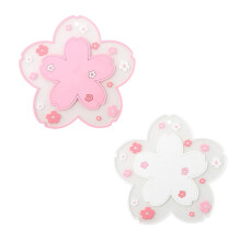 Porta-copos de silicone fofos, texturizados e duráveis, estilo kawaii, para mesas de madeira, impermeáveis, de secagem rápida e com isolamento