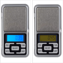 Mini elektronikus mérleg hordozható, ezüst 200g/0.01g pontosság, digitális zsebmérleg tárázással és számláló funkcióval, kompakt