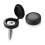 Plastic Screw Cap Covers for M5 Self Tapping Screws, Black, Decorative 9