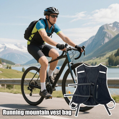 Running Hydration Vest Bladder Packder for Cycling, Adjustable Straps, Lightweight Hydration Vest Backpack for Running 2