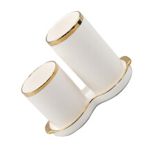 2Sets Keramisch Chopsticks Opbergrek Wit Met Droogfunctie Voor Keuken