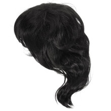 4Stk Schwarze Echtwirkende Kurzhaarperücken Damen Cosplay