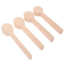 8Stk Robuste Unfertige Holzlöffel Khaki Für DIY Schnitzerei
