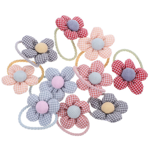 30Stk Kinder Haargummis Blumen Elastische Haarschmuck 1