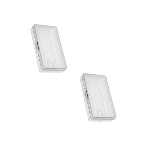 2Stk Transparente Batteriebox Aus PP Für Aa Batterien 2