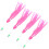 4Stk PVC Squid Skirts Angelköder Pink Bionic Fischköder Zum Angeln 5