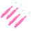 4Stk PVC Squid Skirts Angelköder Pink Bionic Fischköder Zum Angeln 6