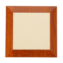 2Stk Kompaktes Quadratisches Schmuckdisplay Tray Aus Holz Mikrofaser