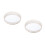 2Stk Modisches Desktop Schmuck- Kosmetikablage Tablett 4