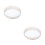 2Stk Modisches Desktop Schmuck- Kosmetikablage Tablett 10