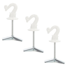 9Stk Weiße Metall Deckenhaken Schwenkbar Für &
