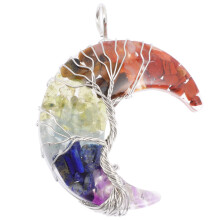 5Stk Leichter Mondanhänger Resin DIY Schmuckanhänger Mehrfarbig