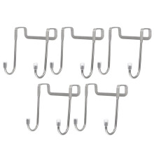 10Stk Silberne Haken Türhaken Für Kleidung & Hüte Ordnung
