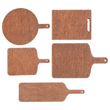 15Stk Holz Schneidebretter Deko Für Mini Hellbraun