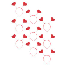 45Stk Rote Haarreifen Kinder Party Haarschmuck Accessoires