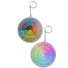 8Stk Feeling Wheel Schlüsselanhänger Metall Taschen Deko