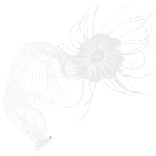 3Stk Feder Fascinator Haarclip Weiß Für Party Teezeremonie