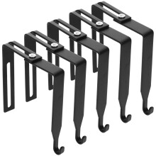 25Stk Stabiler Schwarzer Eisenhaken Für Garderobe Tür & Organisation