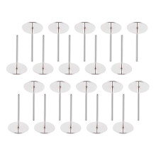 600Stk Damen Ohrstecker Silber Rund Schlicht Strapazierfähig