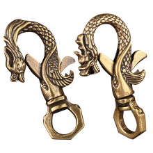 4Stk Schlüsselanhänger Karabiner Messing Mehrfarbig