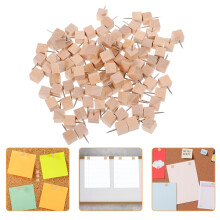200Stk Holz Pinnnadeln Bunt Für Büro Und Pinnwand, Stabile Wandstecker